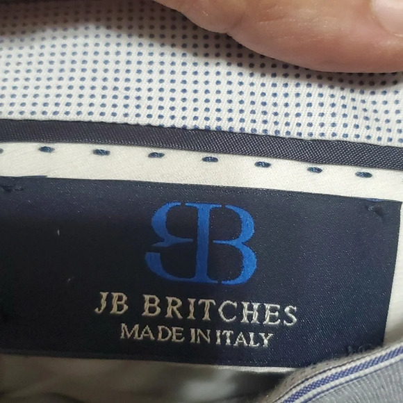 JB britches made in Italy seersucker striped torino flat front pants - Picture 4 of 7
